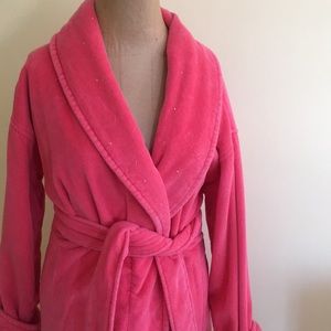 Victoria’s Secret pink “good girl” terry robe